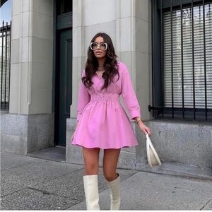 NWOT Zara Pink Short Dress